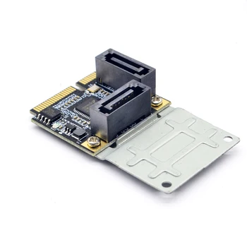 H1111Z Add-On Karticu Mini PCI-E karticu PCI Express to 2 Ports Converter 3.0 SSD HDD SATA3 Kontroler Expansion Card SATA Multiplikator