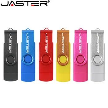 JASTER creative OTG USB 2.0 Dual-use mobile computer Flip style high speed USB flash drive 4GB 64GB 32GB, 16GB 128GB pendrive