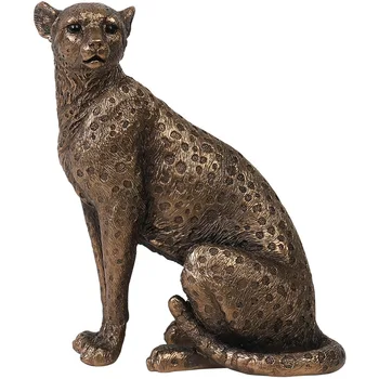 Europska Vintage Kip Panthers Kipić Životinjskih Skulptura Leoparda Ukras Kućnog Ureda Smola Obrt Ukras Poklon