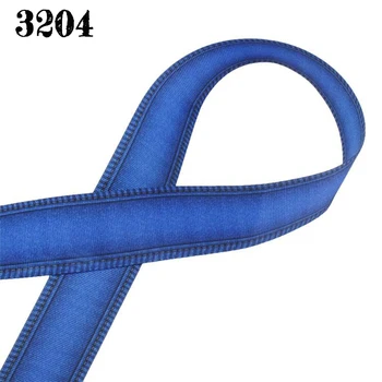 Nove prodaje 10 metara plave traperice monotono boja traka s dvostrukim po cijeloj površini trake sa po cijeloj površini grosgrain trake 3204