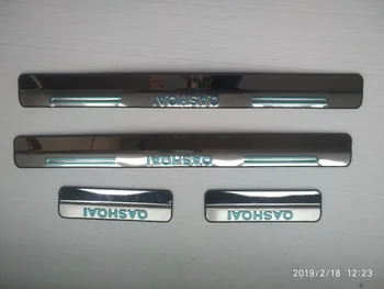 Vanjski prag vrata od nehrđajućeg čelika unutarnja podstava auto-pribora za Nissan QASHQAI 2007-2013 4kom