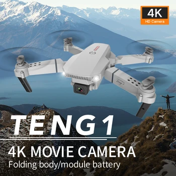 E88 Mini RC Drone Folding Aerial Photography Aerial Vehicle 720P/4K HD Wide Dual Camera Real-time Transmission RC Quadcopter