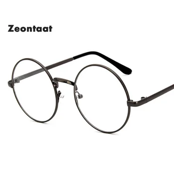 Zeontaat Black Circle Eyeglasses Frame Clear Objektiv Pri Odabiru Čaše Za Vino Okrugli Lažne Naočale Naočale Optički Okvira Bodova Bistra