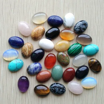 2017 ponekog prirodni kamen ovalnog oblika кабошон kabina 13x18 mm mix perle za izradu nakita na veliko 50 kom./lot Besplatna dostava