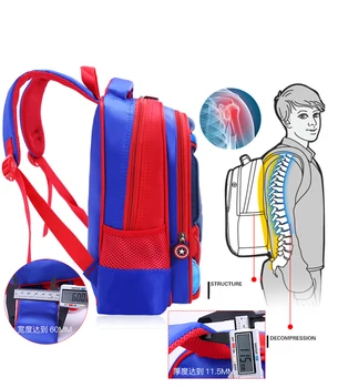 Disney 2020 Schoolbag 3D ruksak multi stil za dječake vodootporan dijete spiderman knjiga torba dječje torba preko ramena torba