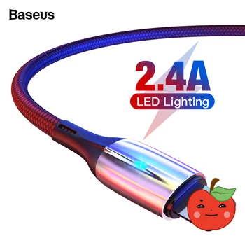 Baseus Lighting USB kabel za iPhone Xs Max Xr X 8 7 6 5s 5 2.4 A brzo punjenje podataka kabel kabel kabel za iPhone 11 Pro Max iPad