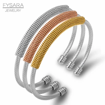 FYSARA nova moda prirubnica vanjski narukvica jednostavan podesiva narukvica lanac narukvice za žene pribor nakit poklon