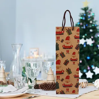 12шт moderan božić boce torbe vino darove torbe, vrećice za boce vina crno vino vrećice za boce Božić