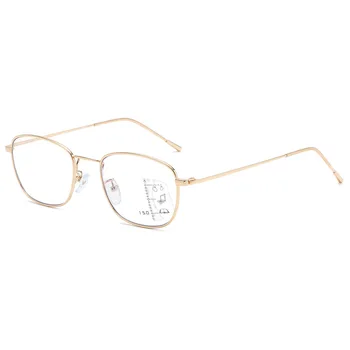 Es New Metal Small Frame progresivne мультифокальные naočale za čitanje Anti Blue Light Spectacles naočale za žene i muškarce +1.0 - +4.0