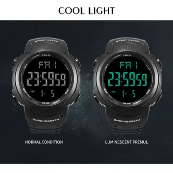 SMAEL Luksuzni Brand Muški sportski sat muške ratne vojne sat 50m Digital LED Elektronika vodootporan ručni satovi muški satovi