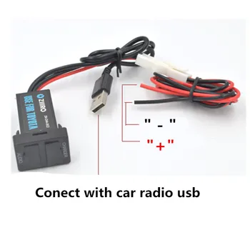 Auto-sučelje Dual USB punjač priključak za ac adapter USB MP3 audio ulaz za Honda Civic Spirior CRV Fit City Jazz Accord