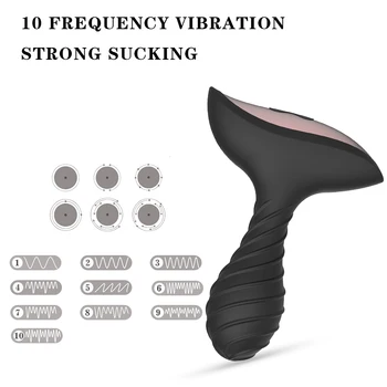 Vibriranje masažu prostate muškarci analni čep vibrator punjenje preko USB bežični daljinski dildo vibrator 10 kundak anus silikon seks igračke