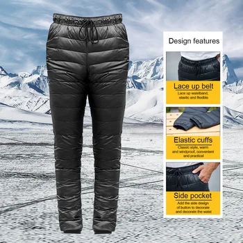 Nove zimske Muškarci Žene remen dolje hlače vanjski kamp skijaške hlače zgusnuti vodootporne hlače za žene muški veličina S-5XL