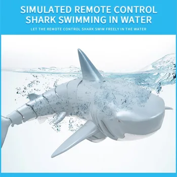 2.4 G RC daljinski upravljač igračke simulacija morski pas model je vodootporan igračka za djecu i odrasle smiješno bazen kupaonica