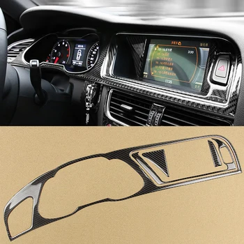 4x pravi karbonskih vlakana ploči s instrumentima u automobilu alat navigacije naljepnice auto završiti za Audi A4 B8 2009-2016 automobila styling pribor