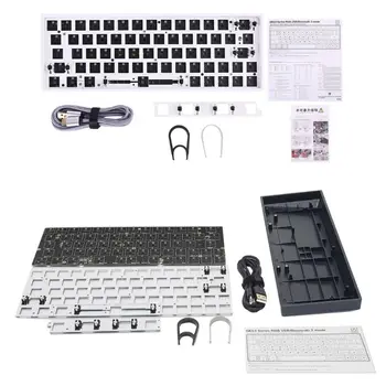 GK64XS Hot Swap Programmable Bluetooth Mechanical Keyboard PCB Custom Kits RGB Switch Type-c, USB Port Module Suit GH60