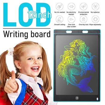 12-inčni šarene LCD ploča za pisanje za djecu grafiti DIY Drawing Digital Handwriting Tablet for Kids Adult Home Office Poklon