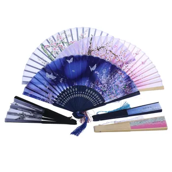 Sklopivi ventilator kineski stil Klasični ples ventilator dar ventilator u nacionalnim običajima trešnje u cvatu pamuk-kako Lustring sklopivi ventilator