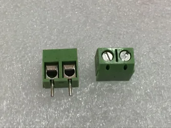 100pc KF301-2P KF301-5.0-2P KF301 vijak 2Pin 5.0 mm ravno Pin PCB vijak клеммный blok priključak(plava, zelena, crna)