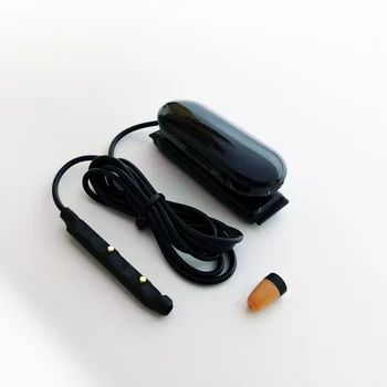 Mikro-kutija, slušalice, mini-kapsula, daljinski mikrofon + gumb Raquel, ispit