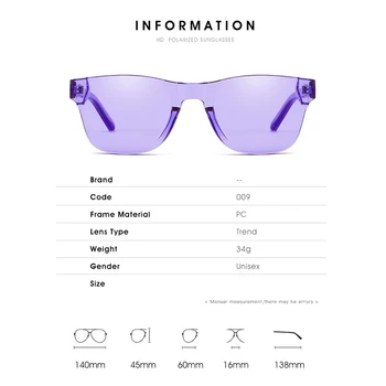 AEVOGUE sunčane naočale za žene 2019 nova moda transparentno karamela boju trg gospodo marke dizajnerske rimless oculos de sol AE0619