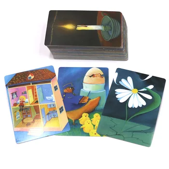 Ispričajte priču osnovni špil 1 kartaške igre drveni Zec ruskom i engleskom pravila za obrazovanje djece božićne darove obiteljska stranka putovanja igra