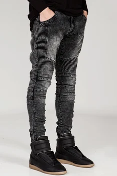 2017 moda identitet naborana traperice velike veličine muške traperice slim stretch hlače 12 vrsta veličina