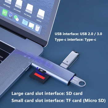 4 in 1 Card Reader USB 3.0 &USB Type C to SD Micro SD TF Card Čitač Smart Memory Microsd Cardreader za iPad OTG adapter