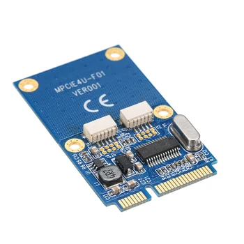 Mini PCI-E to je Dual USB Adapter MINI Converter Card Adapter pci-e to 2 Ports USB2.0 Converter Card Expansion Card