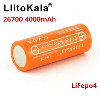 LiitoKala Lii-40E 3.2 V 26700 4000mAh lifepo4 baterija baterija baterija baterija baterija 10A brzina pražnjenja listova zamjena baterije umjesto 26650