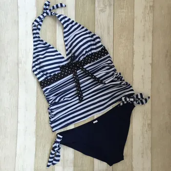 2020 New Pregnant woman Two Komad kupaći kostim Dot Plavobijelog Tankini Plus Size 5XL kupaći kostim XXXL Big Large Strappy kupaći kostim