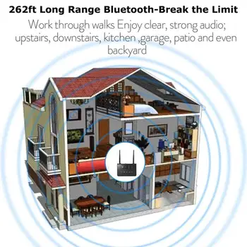 Bluetooth 5.0 80M lossless Aptx je niska latencija RCA stereo Aux audio predajnik prijemnik za bežičnu TV music adapter