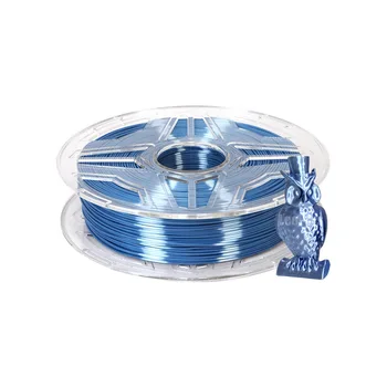 LeoPlas 1 kg 1.75 mm sjajni metal srebro plava svila PLA konac za 3D pisač Ručka potrošni materijali tiskani pribor plastika