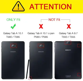 Funda para Samsung Galaxy Tab, A 10.1 2016 Silicona [Auto-Desbloquear] Función de Soporte Smart Cover para Samsung Galaxy Tab A 1