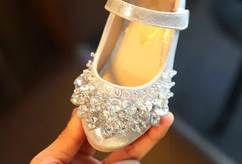 Dječje Cipele 2018 Nova Moda Djevojke Dječje Kožne Cipele Djeca Djevojke Princeza Gorski Kristal Cipele Dance Cipele Veličine 26-36