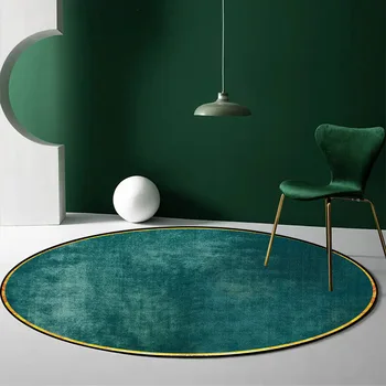 Moderni Nordic minimalistički smaragdno-zelena klasicni dnevni boravak spavaća soba visi košarica stolica cijele tepih tepih