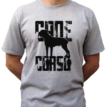 Logo Cane Corso - siva majica top tee dog design - gospodo dimenzije