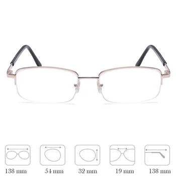 HD premaz od zračenja zaštita pola kadra smole naočale za čitanje ženske, muške naočale+1.0 +1.5 +2. +2.5 +3. +3.5 +4.