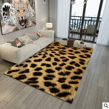 Kreativni moderan tepih 3D životinja leopard/zebra prugasta krzno kao pečat vrata mat Dnevni boravak Spavaća soba tepiha tepih Besplatna dostava