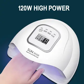 120 W SUNX PLUS UV LED žarulja sušilica za nokte za sve gelovi 45 led kosu lampa za nokte Sun Light timer 10s / 30s / 60s / 99s za sušenje noktiju
