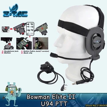 Z taktičke Strijelac Elite II taktički slušalice Bowman slušalice s vojnim U94 PZR Z027 FG+Z113