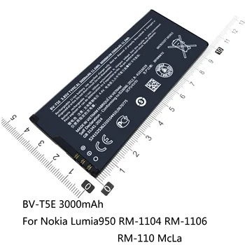 Telefon baterija BV-T3G BV-T4B BV-T5E za Microsoft i Nokia Lumia 650 RM-1154 T3G T4B 640XL RM-1096 T5E 950 RM-1106 Battery