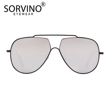 SORVINO klasicni prevelike pilot sunčane naočale Muškarci Žene 2020 brand dizajner veliko ogledalo siva cool klima UV sunčane naočale nijanse SP259