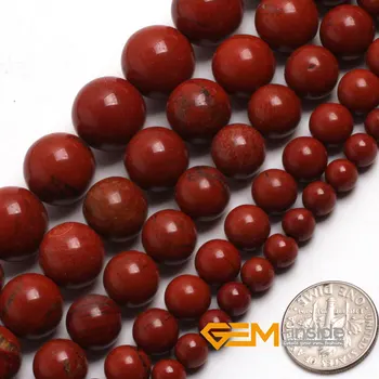 Okrugli crveni jaspis perle prirodni kamen perle DIY slobodan perle za izradu nakita Strand 15