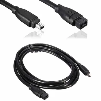 1.8 m velike brzine IEEE1394 Firewire 800 B 9Pin do 4 Pin DV mrežni kabel za prijenos podataka za Mac, PC, TV, DVD