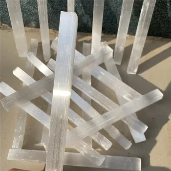 20шт 10-15cm prirodni selenit kamen bijeli gips coli reiki healing kristali energija energetska stup фэншуй kućni ukras