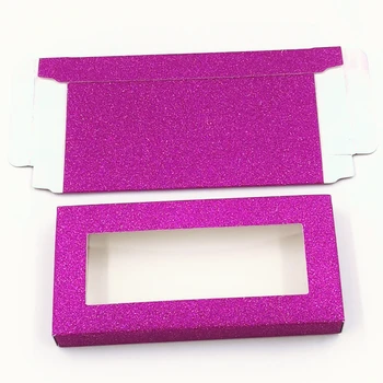 Veleprodaja 10/20/30/50/100 trepavice u boji kutije za pakiranje sjajne šarene papirnate kutije namijenjene za pakiranje trepavica