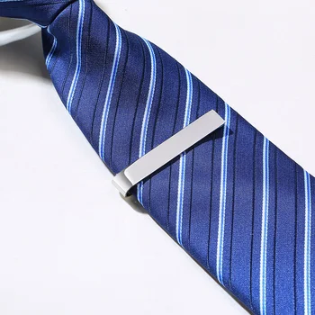 Vnox Simple Men Tie Isječci for Wedding Anniversary Gifts Custom Engrave Stainless Steel Metal Regular Tie Bar Jewelry