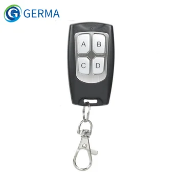GERMA 433MHz 4 CH Button EV1527 Code Remote Control Switch RF Wireless Transmitter Key Fob For Smart Home Garage Door Opener