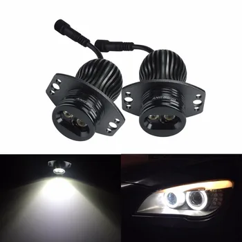 ANGRONG 2x 10W LED Light Angel Eyes Kit DRL Halo Ring žarulja prednja svjetla 6000K bijela za BMW E90 E91 serije 3